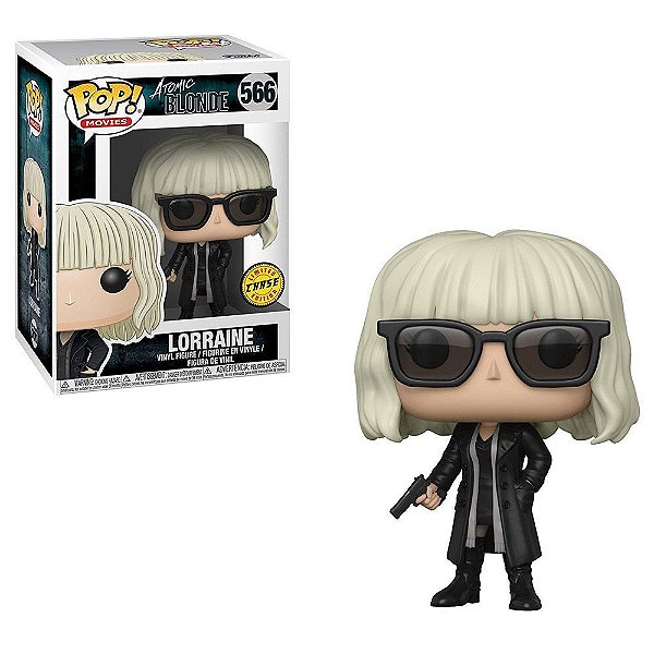 Funko Pop Chase Atomic Blonde Lorraine #566 Variante Rara 1 em 6 Vinil 9,5cm