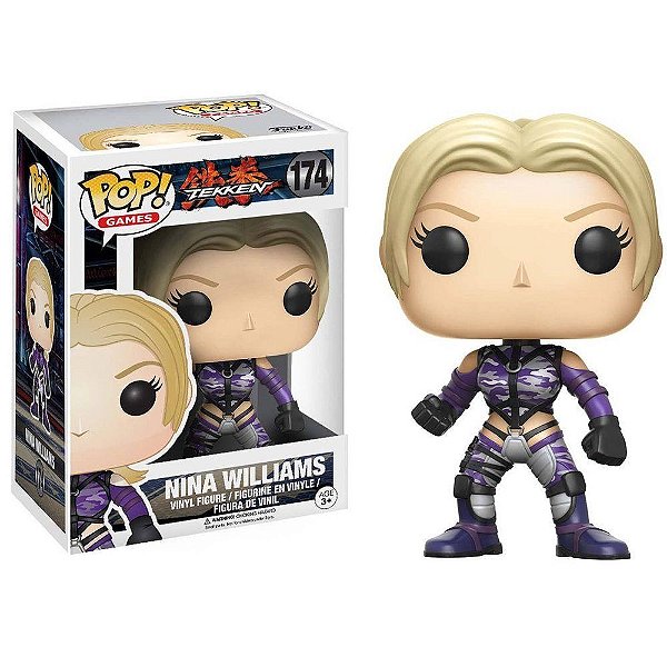 Funko Pop Funko Exclusive Tekken Nina Williams #174 Vinil 9,5 cm Oficial Funko