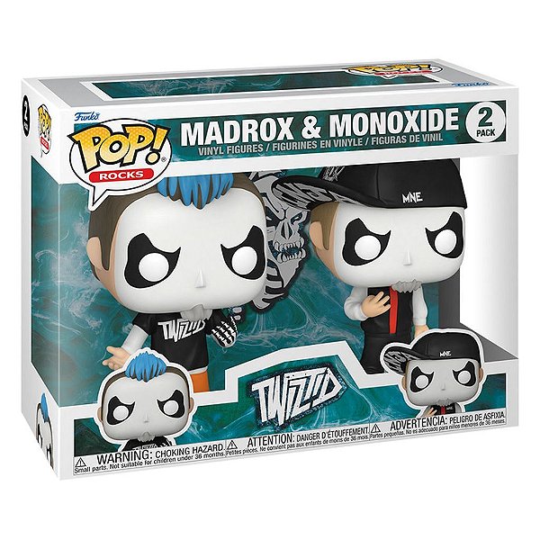 Funko Pop Rocks Twiztid Madrox & - Monoxide 2Pack #61446 Vinil 9,5 cm Oficial Funko