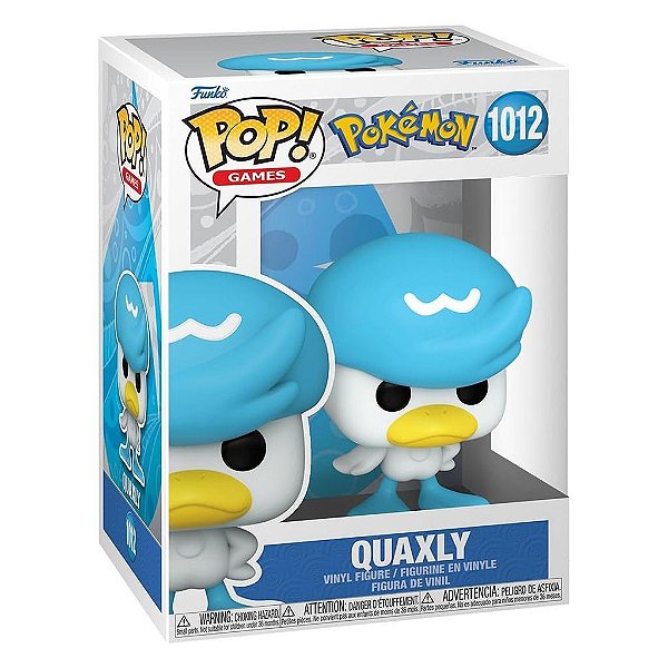 Funko Pop Pokemon - Quaxly (Temporada 7) #1012 Vinil 9,5 cm Oficial Funko