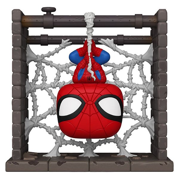 Funko Pop Marvel Spider-Man - Spider-Man Webbed #1462 Vinil 9,5 cm Oficial Funko