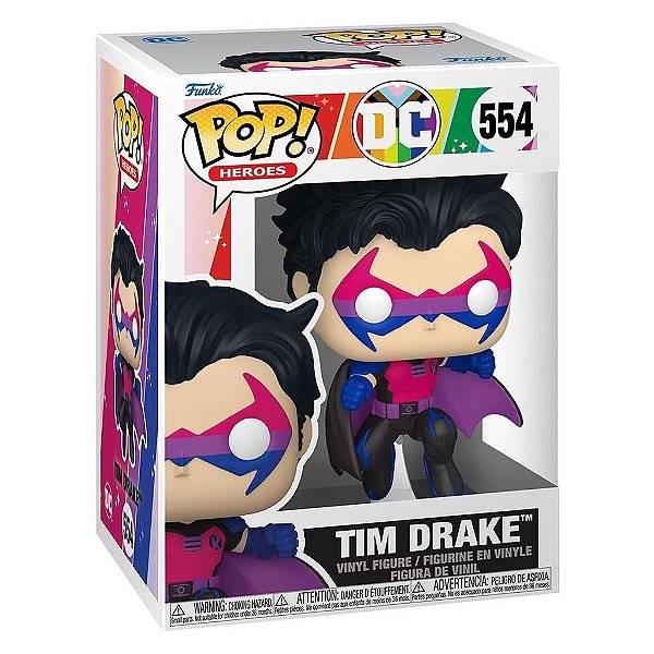 Funko Pop Heroes Dc Pride - Tim Drake #554 Vinil 9,5 cm Oficial Funko