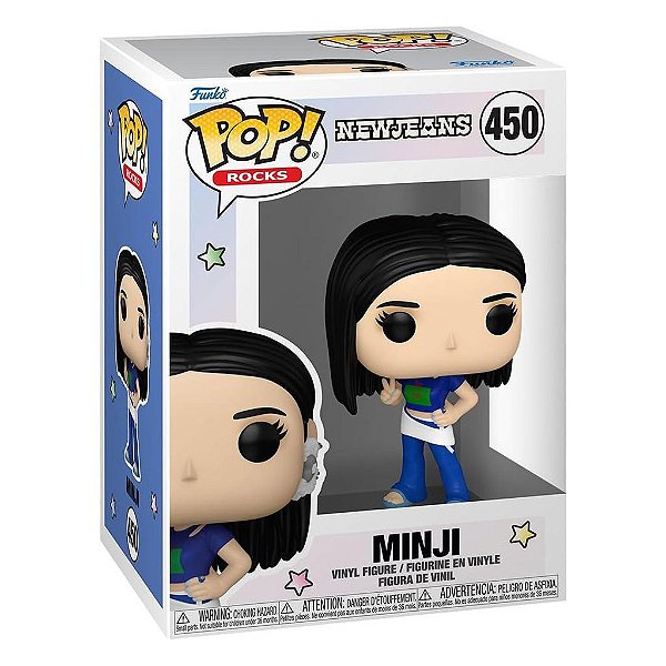Funko Pop Rocks New - Jeans Minji #450 Vinil 9,5 cm Oficial Funko