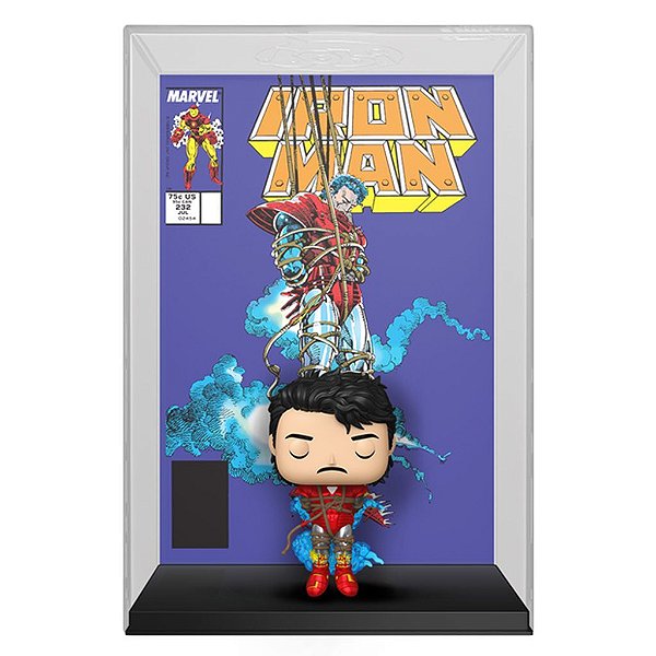 Funko Pop Marvel Cover Iron Man - Comic 75 #86373 Vinil 9,5 cm Oficial Funko