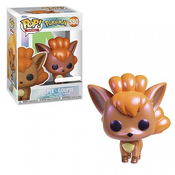Funko Pop Pokemon - Vulpix Pearlescent (Temporada 3) #580 Vinil 9,5 cm Oficial Funko