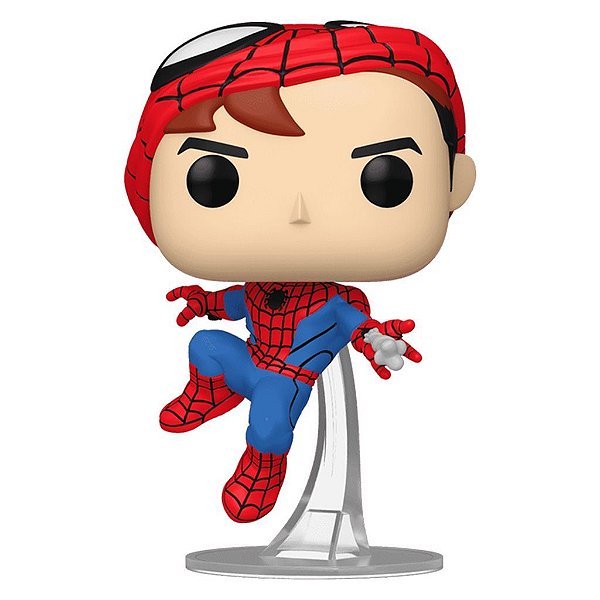 Funko Pop Marvel Fnsm Spider-Man - Unmasked Spider-Man #1530 Vinil 9,5 cm Oficial Funko