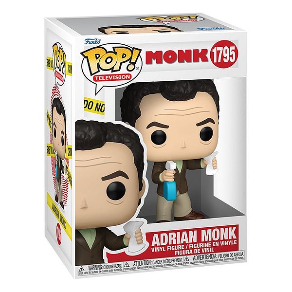 Funko Pop Monk - Adrian Monk #1795 Vinil 9,5 cm Oficial Funko
