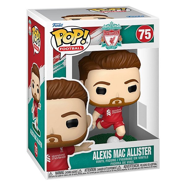 Funko Pop Football Liverpool Alexis - Mac Allister #75 Vinil 9,5 cm Oficial Funko