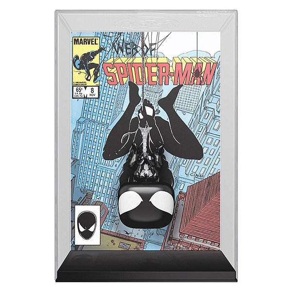 Funko Pop Marvel Cover Spider-Man Black - Suit 71 #85340 Vinil 9,5 cm Oficial Funko