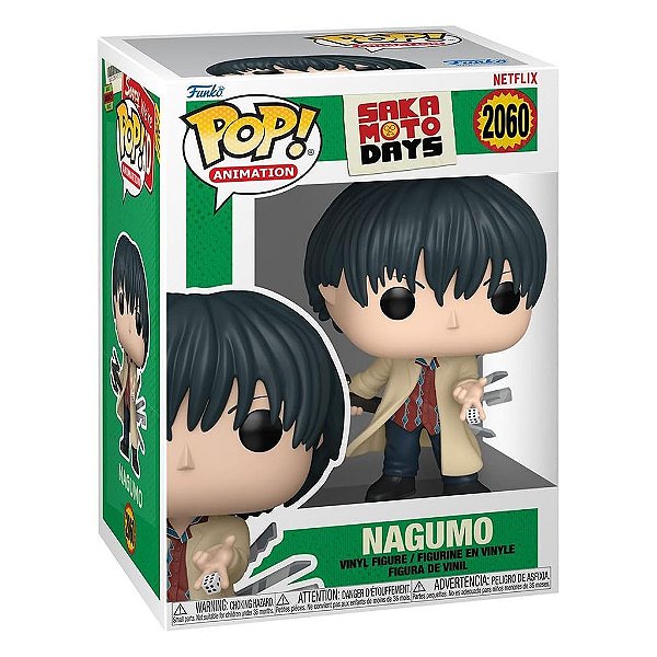 Funko Pop Sakamoto - Days Nagumo #2060 Vinil 9,5 cm Oficial Funko