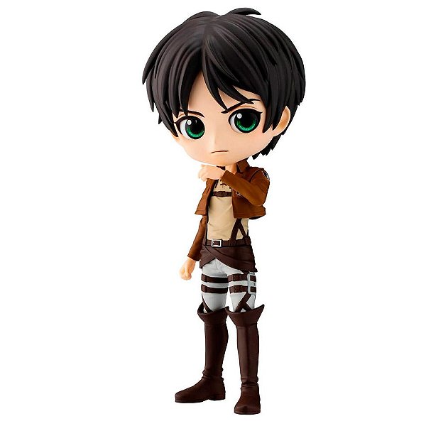 Action Figure Banpresto Attack on Titan Eren Yeager Q Posket 14 cm Oficial