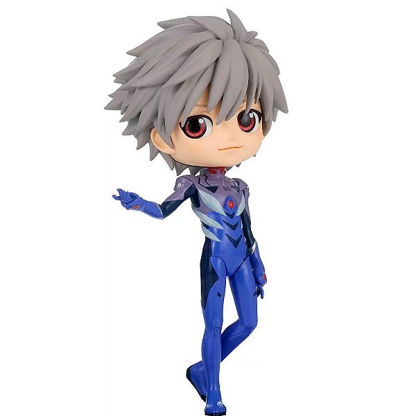 Action Figure Banpresto Anime Evangelion Kaworu Nagisa Q Posket 14 cm Oficial