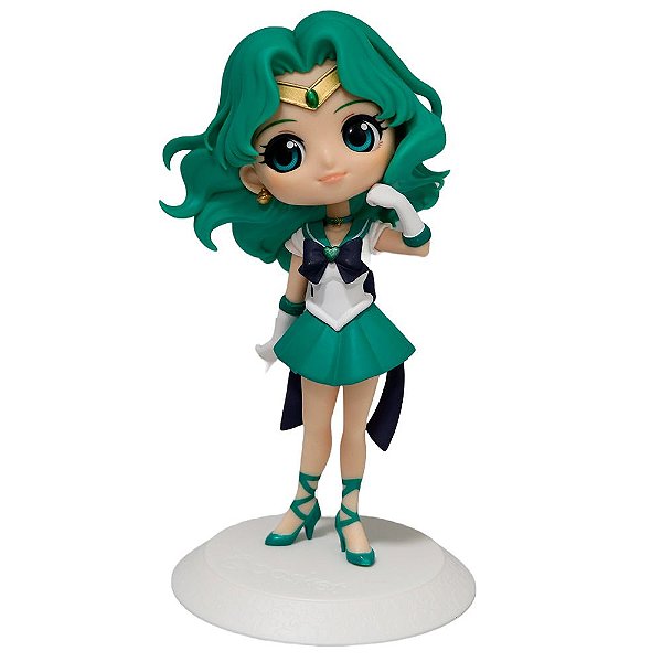 Action Figure Banpresto Anime Sailor Moon Neptune Q Posket 14 cm Oficial