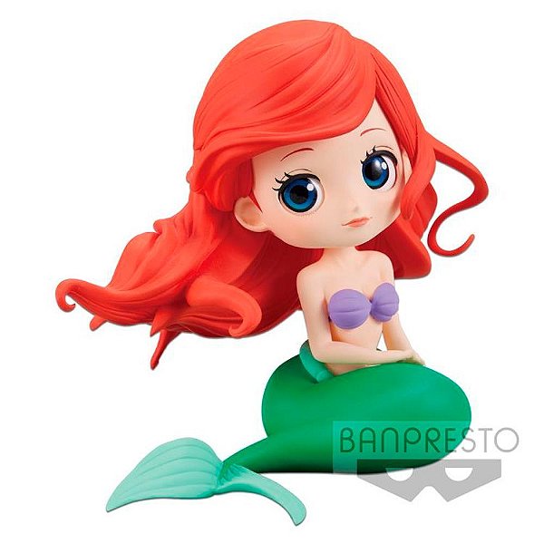 Action Figure Banpresto Disney Characters Ariel Q Posket 14 cm Oficial