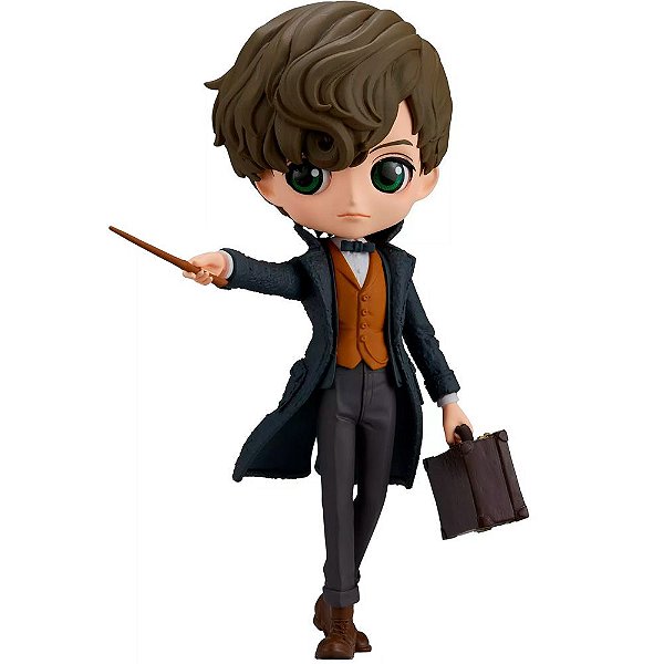 Action Figure Banpresto Anime Fantastic Beasts Newt Scamander Q Posket 14 cm Oficial