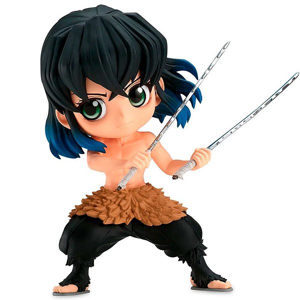 Action Figure Banpresto Demon Slayer Inosuke Hashibira Q Posket 14 cm Oficial