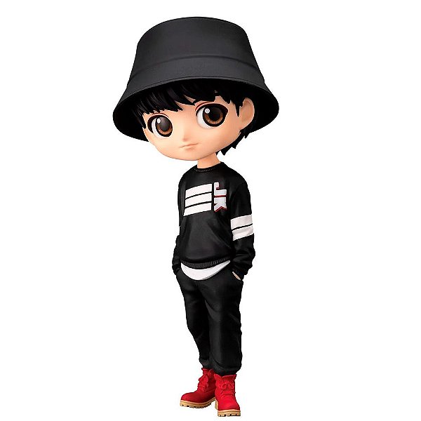 Action Figure Banpresto Anime Bts Tinytan Jung Kook Q Posket 14 cm Oficial