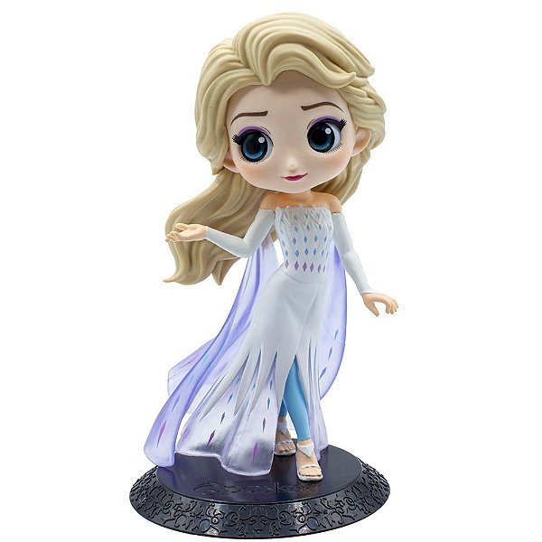 Action Figure Banpresto Disney Characters Frozen Elsa Q Posket 14 cm Oficial