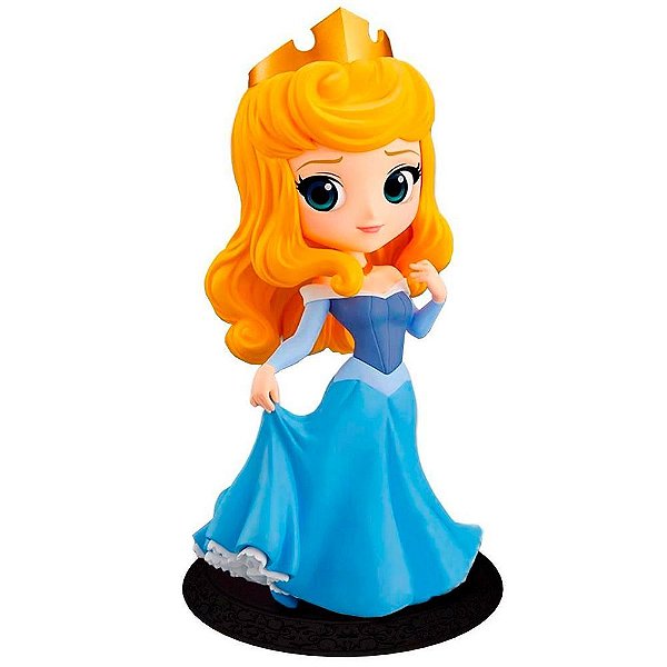 Action Figure Banpresto Disney Characters Aurora Dress Blue Q Posket 14 cm Oficial