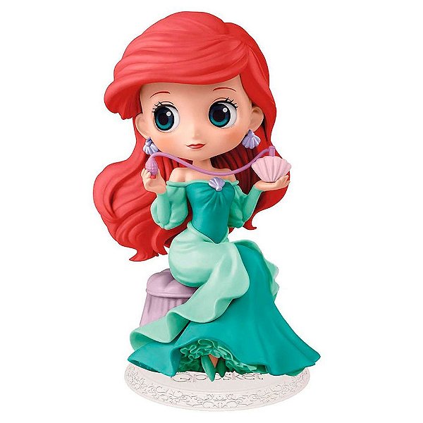 Action Figure Banpresto Disney Characters Ariel Perfumagic Q Posket 14 cm Oficial