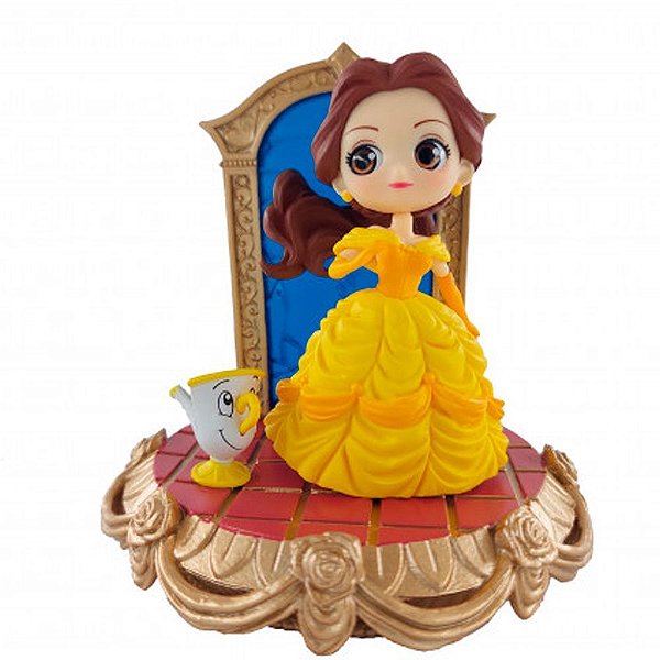 Action Figure Banpresto Disney Stories Belle Q Posket 14 cm Oficial
