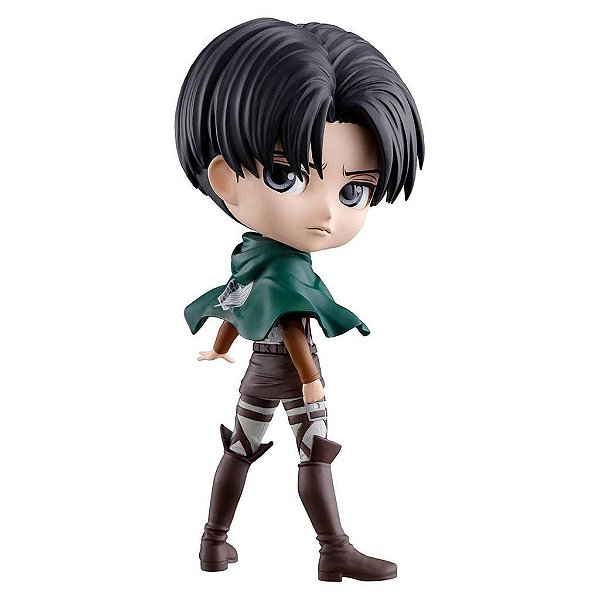 Action Figure Banpresto Attack on Titan Levi Q Posket 14 cm Oficial