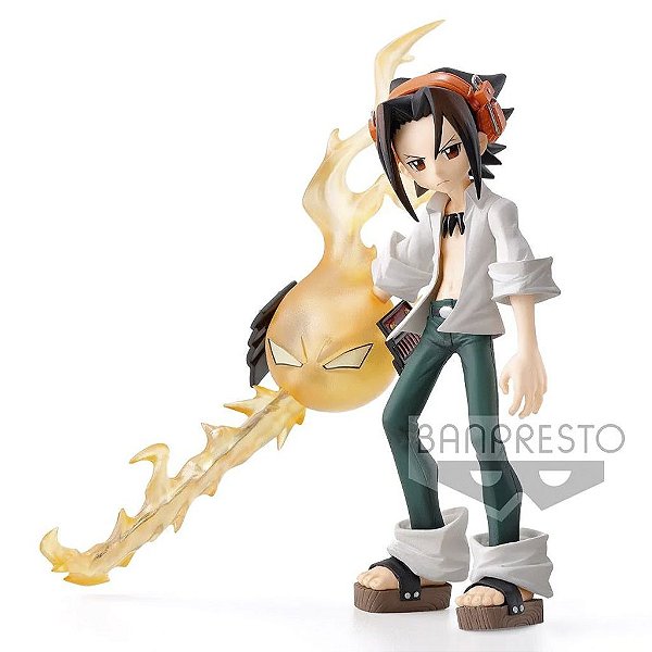 Action Figure Banpresto Anime Shaman King Yoh Asakura Banpresto 11-18 cm conforme a linha Oficial