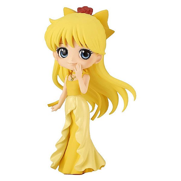 Action Figure Banpresto Anime Sailor Moon Eternal Princess Venus Q Posket 14 cm Oficial