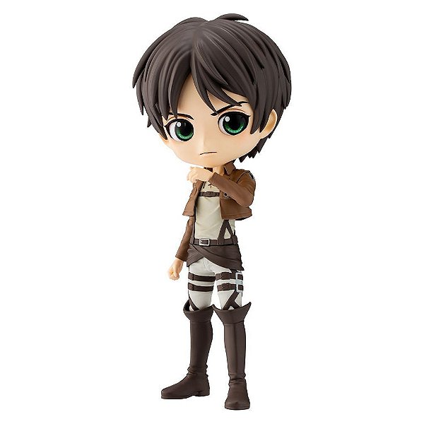 Action Figure Banpresto Attack on Titan Eren Yeager Q Posket 14 cm Oficial