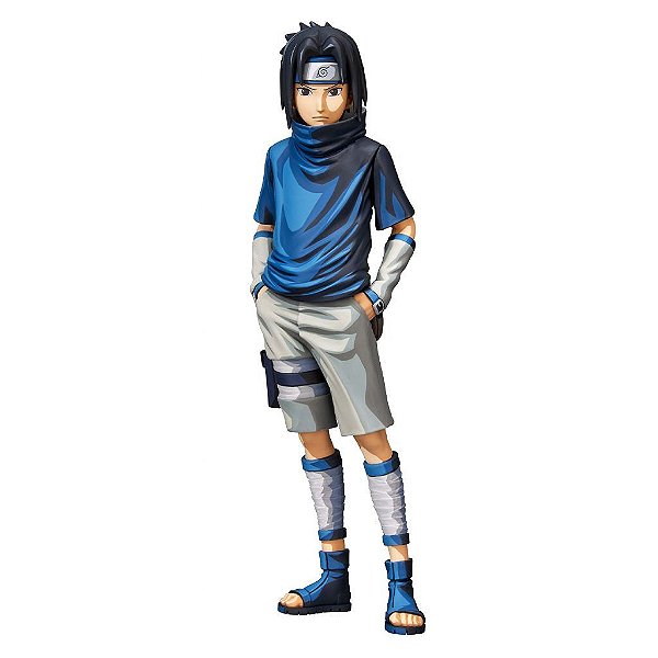 Action Figure Banpresto Naruto Uchiha Sasuke Manga Grandista 25-28 cm Oficial