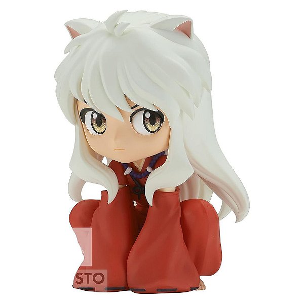 Action Figure Banpresto Anime Inuyasha Sitting Q Posket 14 cm Oficial