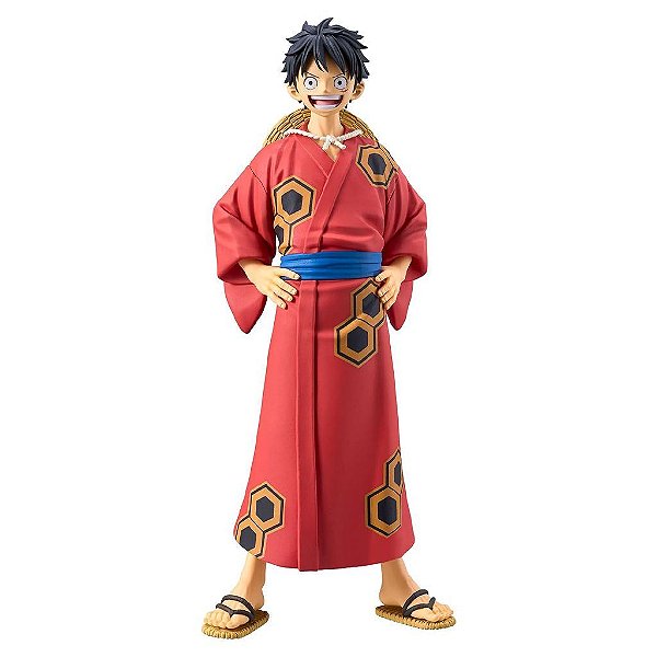 Action Figure Banpresto One Piece Monkey Luffy Yukata Wanokuni 15 cm Oficial