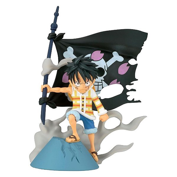 Action Figure Banpresto One Piece Monkey Luffy World Collectable Figure 7 cm Oficial