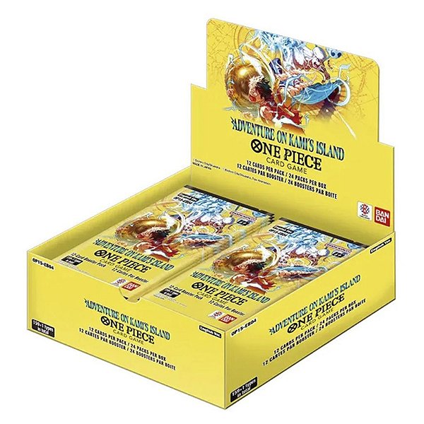 One Piece Card Game Booster Box Boneco Bososter Display Op-15 C/24Pcs Oficial Bandai