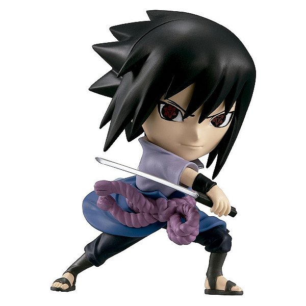 Action Figure Bandai Masters of the Universe Chibi Naruto Wave Sasuke Uchiha Bandai 15 a 18 cm co...