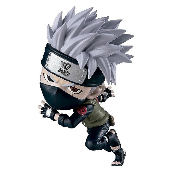 Action Figure Bandai Masters of the Universe Chibi Naruto Wave Kakashi Hatake Bandai 15 a 18 cm c...