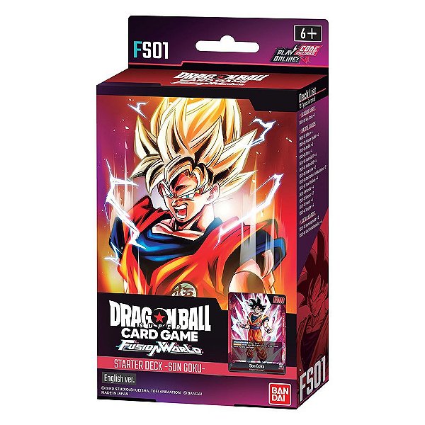 Dragon Ball Super Card Game Sleeves (Protetores) Fusion World Sleeved Songoku & Gohan Oficial Bandai