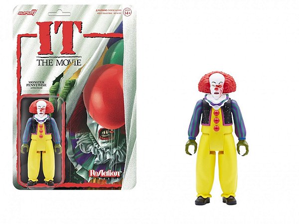 Action Figure Super7 Anime It The Movie Pennywise Monster Super7 9,5 a 18 cm conforme a linha Ofi...