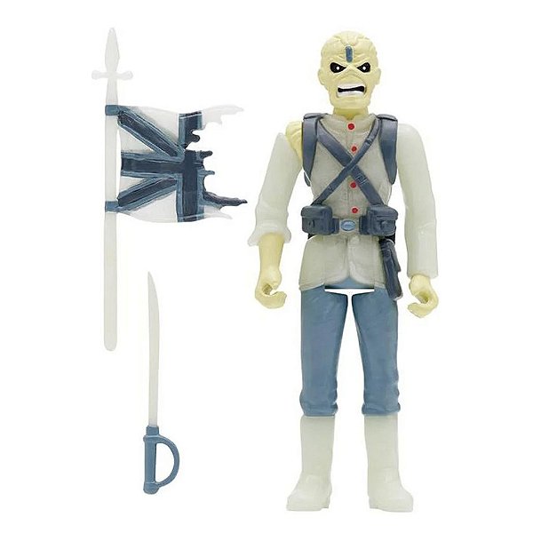 Action Figure Super7 Anime Rock Iron Maiden The Trooper Soldier Eddie Super7 9,5 a 18 cm conforme...