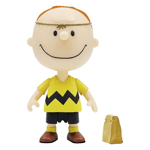 Action Figure Super7 Anime Peanuts Charlie Brown Masked Super7 9,5 a 18 cm conforme a linha Oficial