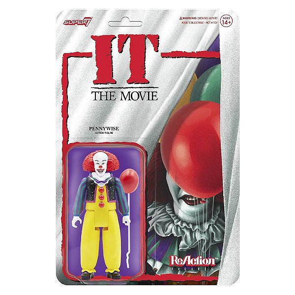 Action Figure Super7 Anime It The Movie Pennywise Clown Super7 9,5 a 18 cm conforme a linha Oficial