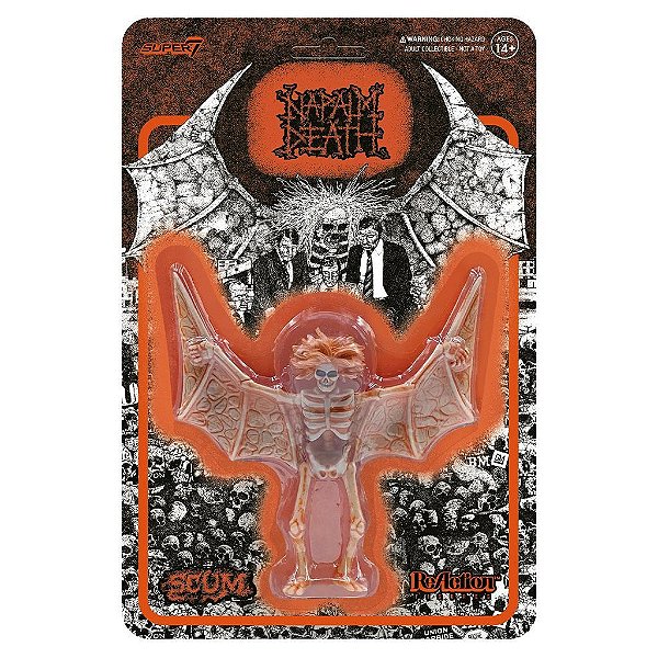 Action Figure Super7 Anime Napalm Deth Scum Orange Super7 9,5 a 18 cm conforme a linha Oficial