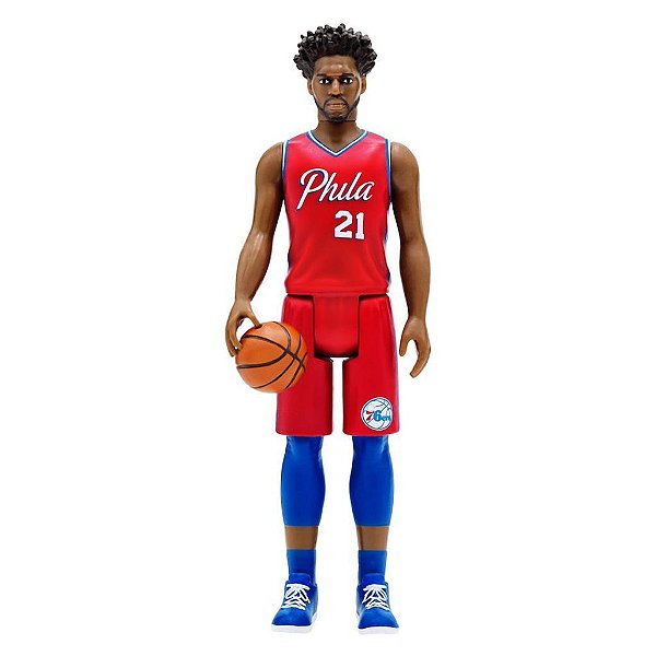 Action Figure Super7 NBA Phildelphia 76Ers ReAction NBA 9,5 cm (3,75 polegadas) Oficial