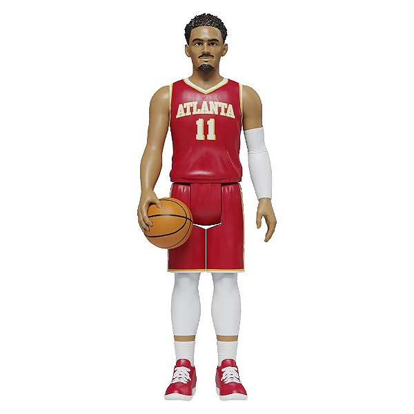 Action Figure Super7 NBA Hawks Trae Young ReAction NBA 9,5 cm (3,75 polegadas) Oficial