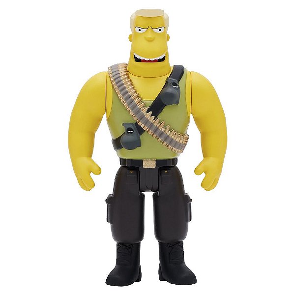 Action Figure Super7 The Simpsons Mcbain Comando Mcbain Super7 9,5 a 18 cm conforme a linha Oficial