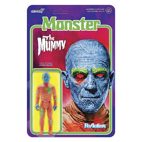 Action Figure Super7 Anime Monster The Mummy Costume Colors Super7 9,5 a 18 cm conforme a linha O...