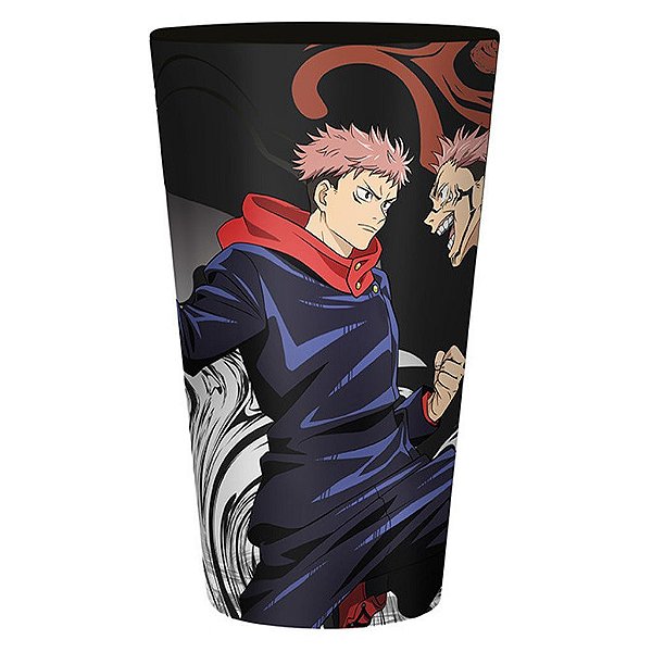 Caneca Jujutsu Kaisen Large Glass Verre Itadori Vs Sukuna AbyStyle Oficial