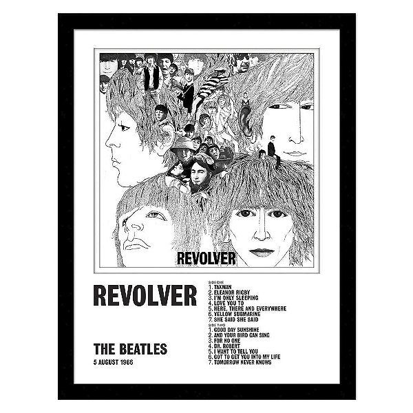 Pôster Cultura Pop The Beatles Revolver Framend AbyStyle Oficial
