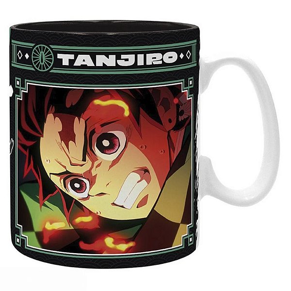 Caneca Demon Slayer Tanjiro Black & Green AbyStyle Oficial