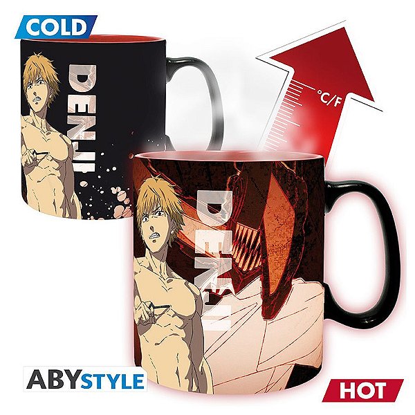 Caneca Chainsaw Man Denji & Aki AbyStyle Oficial